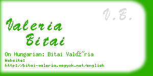 valeria bitai business card